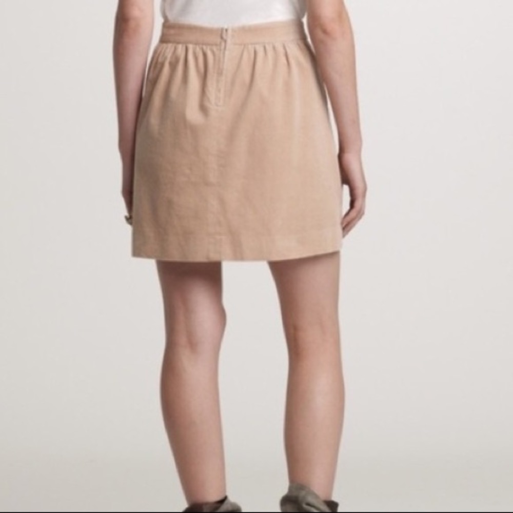 2/$25 J. Crew Blush Corduroy Atlee Pleated Skirt 2 - Picture 4 of 5